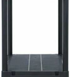 VidaXL Opbergrek 100 Kg 60x30x138 Cm Kunststof Zwart -Lesser & Pavey-winkel 225x840