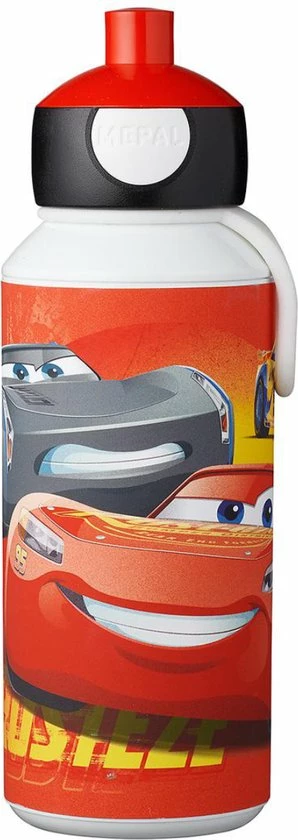 Mepal - Cars Pop Up Drinkfles - 400ml 4 Mepal - Cars Pop Up Drinkfles - 400ml - Afbeelding 2