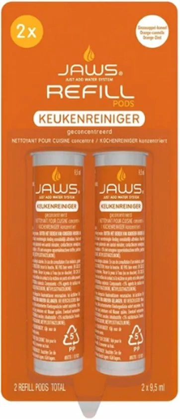 Jaws Refill Pods Keukenreiniger 2 X 95 ML 3 Jaws Refill Pods Keukenreiniger 2 X 95 ML