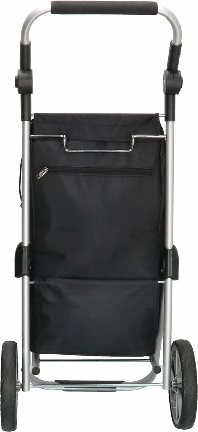 Beagles Alberic Boodschappen Trolley - Bloem Zwart 4 Beagles Alberic Boodschappen Trolley - Bloem Zwart - Afbeelding 2