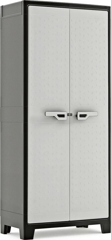 Keter Titan Hoge Kast - 4 Planken - 80x44x182cm – Zwart/Grijs 3 Keter Titan Hoge Kast - 4 Planken - 80x44x182cm – Zwart/Grijs