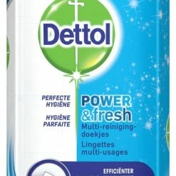 Dettol Schoonmaakdoekjes Power & Fresh - Katoenfris - 80 Stuks X6 -Lesser & Pavey-winkel 389x840 2