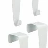 Merkloos Deur Badkamer En Venster Ophang Haken Set Van 4x Stuks - Formaat 4 Cm - Bordjes/badjassen/prikborden Etc Ophangen