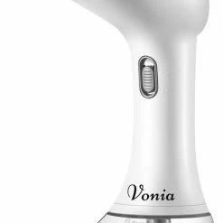 Vonia Kledingstomer – Handstomer Voor Kleding, Textiel En Stof – 350ML -Wit/Grijs
