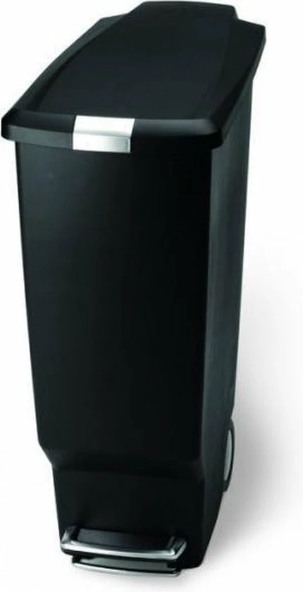Simplehuman Slimline Prullenbak - 40 L - Plastic - Zwart 10 Simplehuman Slimline Prullenbak - 40 L - Plastic - Zwart - Afbeelding 8