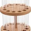 Joy Kitchen Rond Kruidenrek Reageerbuisjes Met Kurk Set Van 12 | Reageerbuisjes Glas | Ronden Kruidenrek | Kruiden Houder | Kruiden Organizer | Kruidenpotjes | Kruidenhouder | Kruidenrek Staand | Houten Decoratie | Keuken Organizers -Lesser & Pavey-winkel 441x840