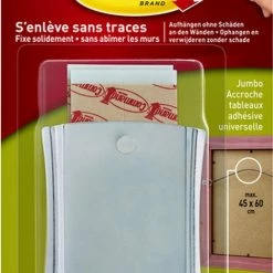 Command™ Schilderijhaak Metaal, 17048C, Ophanging Met Draad, 1 Haak + 6 Strips, 3,6kg