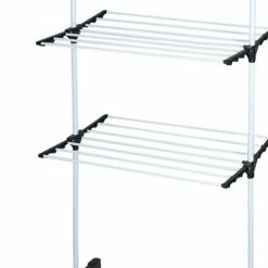 4goodz Droogrek 3 Niveaus 80x57x165 Cm - 17 Meter Droogruimte - Wit