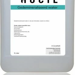 Hucil Gedemineraliseerd Water - Osmose - Accuwater - Strijkwater - Demi - Gedestilleerd Water - 5 Liter