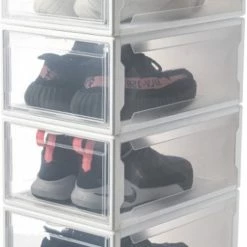 TheShoeEssential Schoenendoos - Sneakerbox - Sneakerdoos - Hypebeast - Schoenenopberg - Schoenenopslag - Schoenen Doos - Transparant - Transparante Schoenendoos