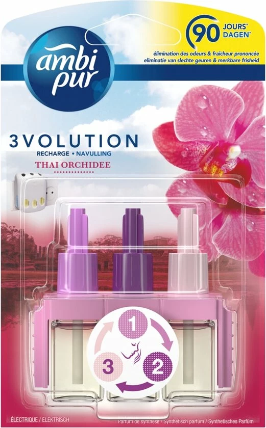 Ambi Pur Electrische Luchtverfrisser 3Volution Navulling Thai Orchid 10 Ambi Pur Electrische Luchtverfrisser 3Volution Navulling Thai Orchid - Afbeelding 8