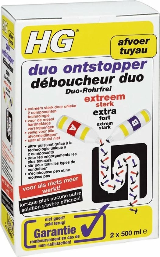 HG Duo Ontstopper - 1000ml 3 HG Duo Ontstopper - 1000ml