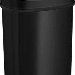 Sensor Prullenbak Zwart 40 Liter - Automatische Soft Close Deksel - 40L Design Afvalemmer Homra FONIX - Infrarood Sensor - Vuilnisbak Met Elektrische Deksel - Sensorbediening - Vingerafdrukvrij - Vuilafstotend - Zwarte Keuken En Kantoor Vuilbak