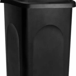 Deuba Afvalbak Zwart/blauw 60 Liter