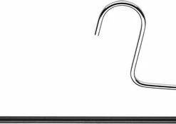 TOPhangers [Set Van 10] MAWA KH35 - De Perfecte 'ECO & SKIN Friendly' Pantalonhanger / Broekhanger! Met Speciale Zwarte Anti-slip Coating Ideaal Voor Broeken, Shawls En Accessoires -Lesser & Pavey-winkel 550x175 2