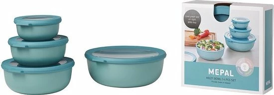 Mepal - Multikom Cirqula 4-delige Set (350 + 750 + 1250 + 2250 Ml) - Mag In De Vriezer, Magnetron En Vaatwasser – Nordic Green – Meal Prep Bakjes - Bewaardozen Met Deksel 9 Mepal - Multikom Cirqula 4-delige Set (350 + 750 + 1250 + 2250 Ml) - Mag In De Vriezer, Magnetron En Vaatwasser – Nordic Green – Meal Prep Bakjes - Bewaardozen Met Deksel - Afbeelding 7