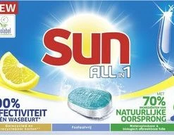 Sun All-In-1 Citroen Vaatwastabletten - 7 X 24 Tabletten - Voordeelverpakking 14 Sun All-In-1 Citroen Vaatwastabletten - 7 X 24 Tabletten - Voordeelverpakking -Lesser & Pavey-winkel 550x192 2
