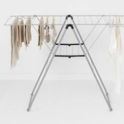 Brabantia HangOn Droogrek Inklapbaar - 20 Meter - Metallic Grey -Lesser & Pavey-winkel 550x250