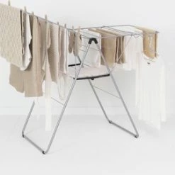 Brabantia HangOn Droogrek Inklapbaar - 20 Meter - Metallic Grey -Lesser & Pavey-winkel 550x271