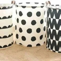 Fop En Bij 2x Opbergmand Kinderkamer En Babykamer - Zwart/Wit - Haaientanden - Wasmand - Opbergkist - Opbergzak - Opbergbox - Speelgoed - Woonkamer/Slaapkamer - Organizer Decoratie - Inspiratie - Accessoires - Meisjes En Jongens - Kinderen - Baby -Lesser & Pavey-winkel 550x283 2