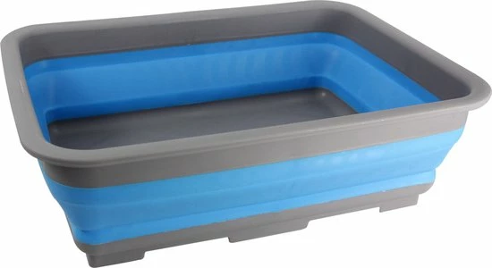 Trendo 1x Grijs/blauwe Opvouwbare Afwasbak 37 X 28 Cm - Keukenbenodigdheden - Afwassen - Afwasbakken/afwasteilen/afdruiprekken Opvouwbaar 3 Trendo 1x Grijs/blauwe Opvouwbare Afwasbak 37 X 28 Cm - Keukenbenodigdheden - Afwassen - Afwasbakken/afwasteilen/afdruiprekken Opvouwbaar