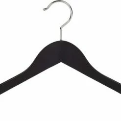 De Kledinghanger Gigant - 6 X Mantel / Kostuumhanger Lotushout Zwart Gelakt Met Schouderverbreding, 41 Cm -Lesser & Pavey-winkel 550x301 3