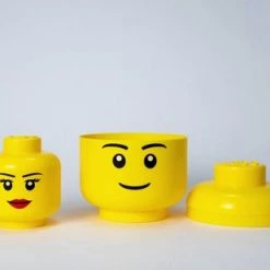 Opbergbox Iconic Hoofd Girl 24 Cm, Geel - LEGO -Lesser & Pavey-winkel 550x309 106