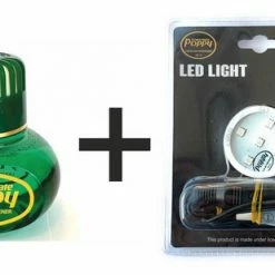 POPPY GRACE MATE® Poppy Grace Mate Luchtverfrisser DENNEN 150 ML. En Origineel Poppy RGB Lampje En USB Aansluiting