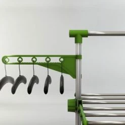 Herzberg HG-5015; Moving Clothes Rack Green -Lesser & Pavey-winkel 550x309 42