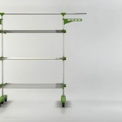 Herzberg HG-5015; Moving Clothes Rack Green -Lesser & Pavey-winkel 550x309 44