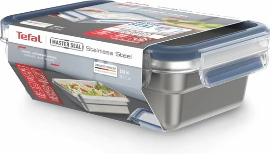 Tefal MasterSeal RVS - Vershouddoos - Rechthoek - 0,8L 16 Tefal MasterSeal RVS - Vershouddoos - Rechthoek - 0,8L - Afbeelding 14