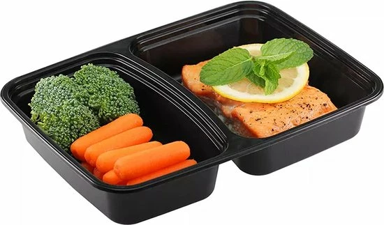 Deliqart Meal Prep Bakjes - 10 Stuks - 2 Compartimenten - Vershoudbakjes - Meal Prep - 1L - Magnetron Bakjes Met Deksel - Vershouddoos 9 Deliqart Meal Prep Bakjes - 10 Stuks - 2 Compartimenten - Vershoudbakjes - Meal Prep - 1L - Magnetron Bakjes Met Deksel - Vershouddoos - Afbeelding 7