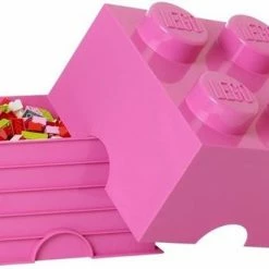 LEGO® LEGO Storage Brick Opbergbox - 6L - Kunststof - Roze -Lesser & Pavey-winkel 550x329 1