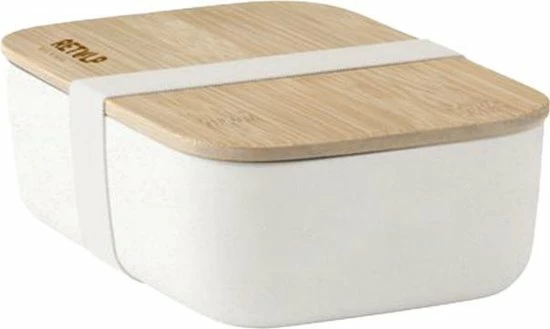 Retulp Ecobox - Lunchbox - Bamboe - Wit 12 Retulp Ecobox - Lunchbox - Bamboe - Wit - Afbeelding 10