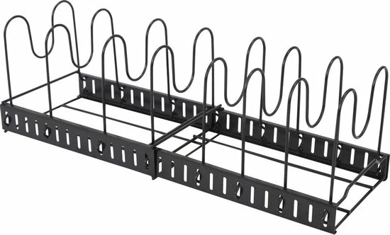 Maklik Telescopische Organizer Voor Pannen - 8 Vakken - 30-57cm Verstelbaar Legbord Voor Lade 4 Maklik Telescopische Organizer Voor Pannen - 8 Vakken - 30-57cm Verstelbaar Legbord Voor Lade - Afbeelding 2