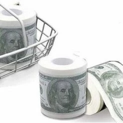 Merkloos Dollar Toiletpapier WC Papier -Lesser & Pavey-winkel 550x334 2