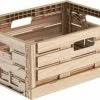 Baskin - Wood Box - Krat - Vouwkratten - Inklapbaar - Boodschappenkrat - Opbergbox - Kratten - Gerecyceld - 40 X 30 X 16 Cm
