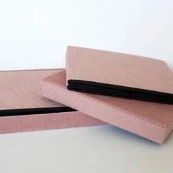 Oliva's - Opbergbox - Opbergmand Met Deksel - Opbergdoos - Opberg Poef - Set Van 2 Stuks - Velvet Ribstof - Roze -Lesser & Pavey-winkel 550x338