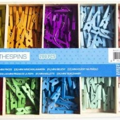 DYSPO Mini Wasknijpers - 200 Stuks