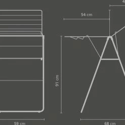 Brabantia HangOn Droogrek Inklapbaar - 15 Meter - White -Lesser & Pavey-winkel 550x354 1