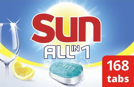 Sun All-In-1 Citroen Vaatwastabletten - 7 X 24 Tabletten - Voordeelverpakking 7 Sun All-In-1 Citroen Vaatwastabletten - 7 X 24 Tabletten - Voordeelverpakking - Afbeelding 5