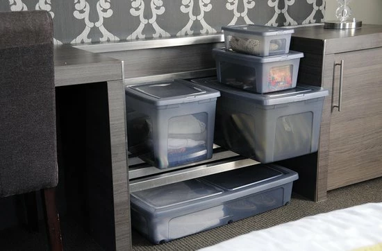 IRIS OHYAMA IRIS Modular Clear OpbergBox - 50L - 3 Stuks - Grijs 4 IRIS OHYAMA IRIS Modular Clear OpbergBox - 50L - 3 Stuks - Grijs - Afbeelding 2