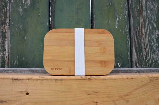 Retulp Ecobox - Lunchbox - Bamboe - Wit 7 Retulp Ecobox - Lunchbox - Bamboe - Wit - Afbeelding 5