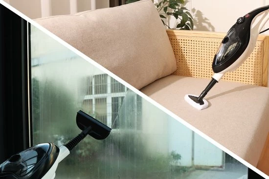 Swiss Pro+ Stoomreiniger 10 In 1 Handstomer - Met Opzetstukken Voor Alle Vloeren, Bank, Badkamer En Tapijt - Zwart 5 Swiss Pro+ Stoomreiniger 10 In 1 Handstomer - Met Opzetstukken Voor Alle Vloeren, Bank, Badkamer En Tapijt - Zwart - Afbeelding 3