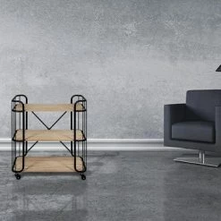 Lifa-Living LIFA LIVING Industriële Bakkerskast - Serveerwagen Op Wielen - Opbergkast - Zwart - Metaal & Hout - 80 X 41 X 93 Cm 24 Lifa-Living LIFA LIVING Industriële Bakkerskast - Serveerwagen Op Wielen - Opbergkast - Zwart - Metaal & Hout - 80 X 41 X 93 Cm -Lesser & Pavey-winkel 550x366 87