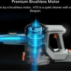 Ilife Easine H70 Steelstofzuiger – Steelstofzuiger Draadloos – Steelstofzuigers – Snoerloze Steelstofzuiger – Stofzuiger Zonder Zak – Stofzuiger – Ingebouwde LED Lampen -Lesser & Pavey-winkel 550x368 7