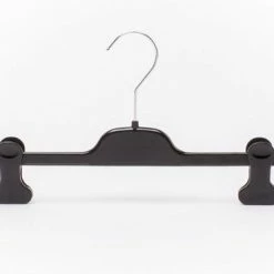 TOPhangers [Set Van 5] De Mooiste Kunststof Knijperhangers! Stevige En Universele Broekhangers / Rokhangers / Shawlhangers Met Mooi Uitgevoerde, Verschuifbare En Volledig Zwarte Knijpers Voorzien Van Een Zachte Rubberen Anti-slip Aan De Binnenzijde