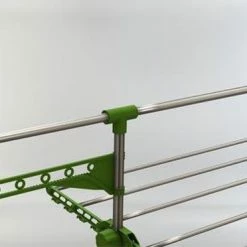 Herzberg HG-5015; Moving Clothes Rack Green -Lesser & Pavey-winkel 550x372 2