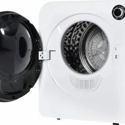 YJZQ Geventileerde Droger Wasdroger -roestvrijstalen Droger 3 Kg -830 W Wit Drievoudig Filter -5 Programma's Wit Oververhittingsbeveiliging-Wandmontage-Energieklasse C -Lesser & Pavey-winkel 550x373