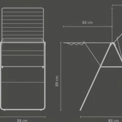 Brabantia HangOn Droogrek Inklapbaar - 20 Meter - Metallic Grey -Lesser & Pavey-winkel 550x378 1